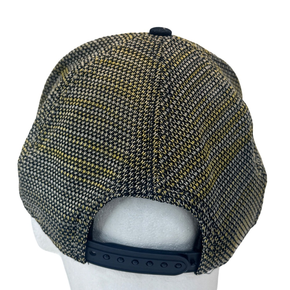 New Era 9FIFTY Indiana Pacers Snapback Hat Navy Gold Textured Knit NBA Cap - Picture 6 of 8